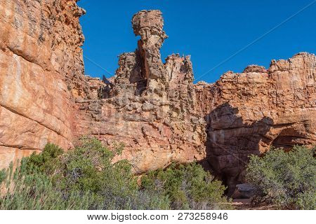 Rock Formations At The Stadsaal Caves In The Cederberg Mountains In The Western Cape Province Of Sou