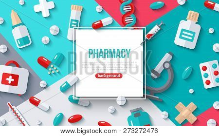 Pharmacy Banner Vector Photo Free Trial Bigstock