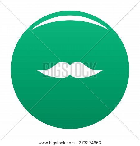 Movie Whiskers Icon. Simple Illustration Of Movie Whiskers Vector Icon For Any Design Green
