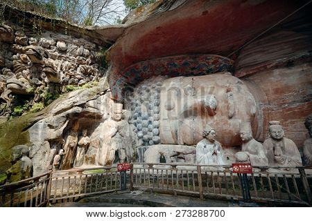 Dazu Rock Carvings as the World Heritage Site located in suburb Chongqing, China