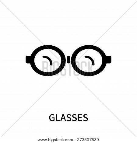 Glasses Icon Isolated On White Background. Glasses Icon Simple Sign. Glasses Icon Trendy And Modern 