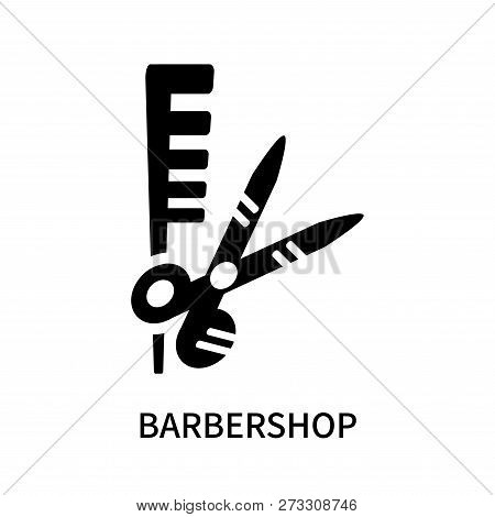 Barbershop Icon Isolated On White Background. Barbershop Icon Simple Sign. Barbershop Icon Trendy An