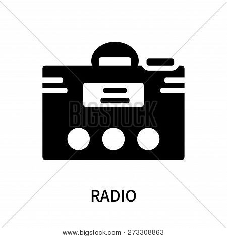 Radio Icon Isolated On White Background. Radio Icon Simple Sign. Radio Icon Trendy And Modern Symbol