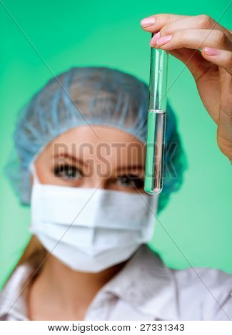 forsker i laboratoriet isolatated