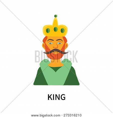 King Icon Isolated On White Background. King Icon Simple Sign. King Icon Trendy And Modern Symbol Fo