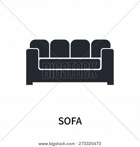 Sofa Icon Isolated On White Background. Sofa Icon Simple Sign. Sofa Icon Trendy And Modern Symbol Fo