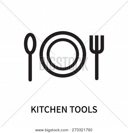 Kitchen Tools Icon Isolated On White Background. Kitchen Tools Icon Simple Sign. Kitchen Tools Icon 