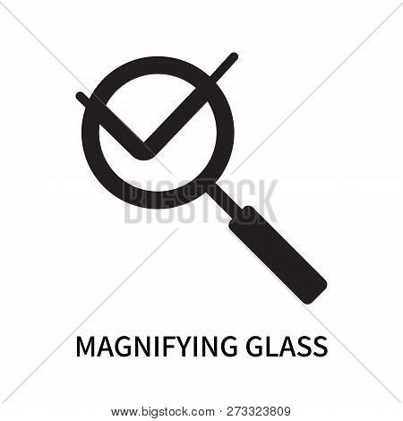 Magnifying Glass Icon Isolated On White Background. Magnifying Glass Icon Simple Sign. Magnifying Gl