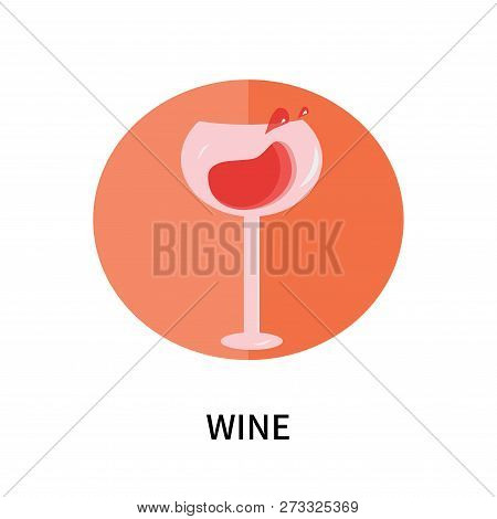 Wine Icon Isolated On White Background. Wine Icon Simple Sign. Wine Icon Trendy And Modern Symbol Fo