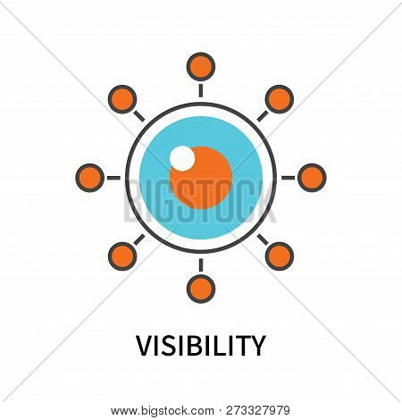 Visibility Icon Isolated On White Background. Visibility Icon Simple Sign. Visibility Icon Trendy An