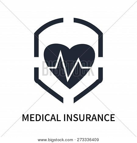 Medical Insurance Icon Isolated On White Background. Medical Insurance Icon Simple Sign. Medical Ins