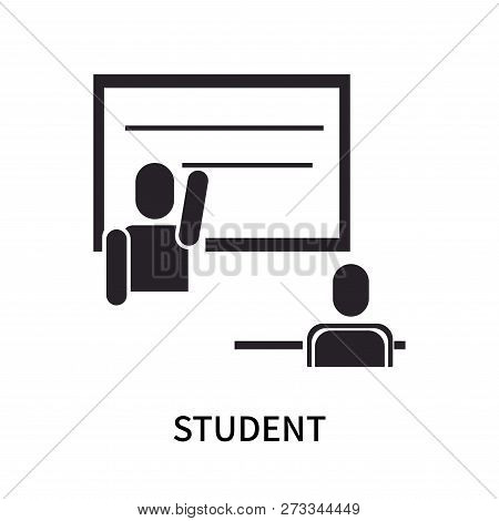 Student Icon Isolated On White Background. Student Icon Simple Sign. Student Icon Trendy And Modern 