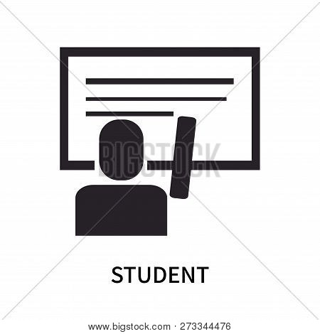 Student Icon Isolated On White Background. Student Icon Simple Sign. Student Icon Trendy And Modern 