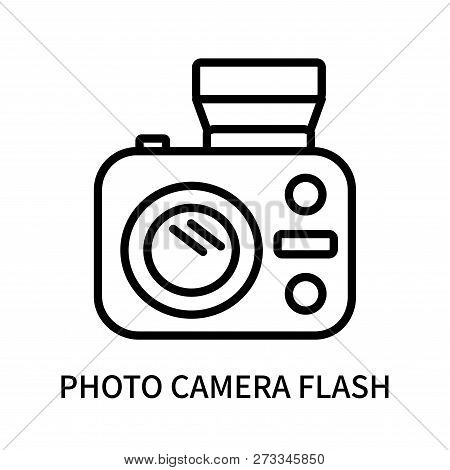 Photo Camera Flash Icon Isolated On White Background. Photo Camera Flash Icon Simple Sign. Photo Cam