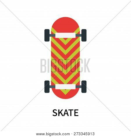 Skate Icon Isolated On White Background. Skate Icon Simple Sign. Skate Icon Trendy And Modern Symbol