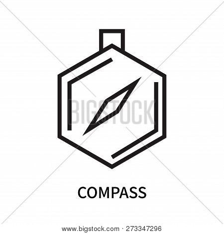 Compass Icon Isolated On White Background. Compass Icon Simple Sign. Compass Icon Trendy And Modern 