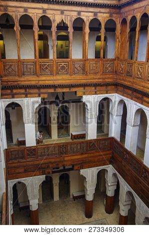 Nejjarine Museum Of Wooden Arts And Crafts In Fes, Morocco.