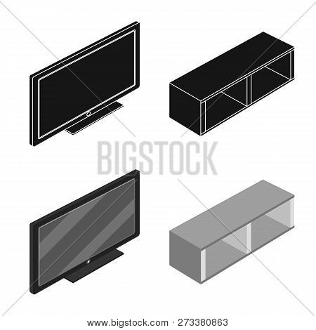 Vector Design Of Bedroom And Room Icon. Collection Of Bedroom And Furniture Stock Vector Illustratio
