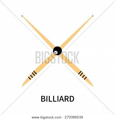 Billiard Icon Isolated On White Background. Billiard Icon Simple Sign. Billiard Icon Trendy And Mode
