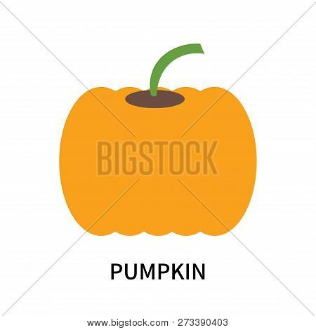 Pumpkin Icon Isolated On White Background. Pumpkin Icon Simple Sign. Pumpkin Icon Trendy And Modern 