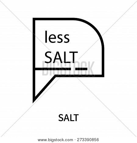 Salt Icon Isolated On White Background. Salt Icon Simple Sign. Salt Icon Trendy And Modern Symbol Fo