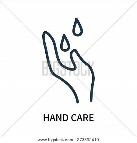 Hand Care Icon Isolated On White Background. Hand Care Icon Simple Sign. Hand Care Icon Trendy And M