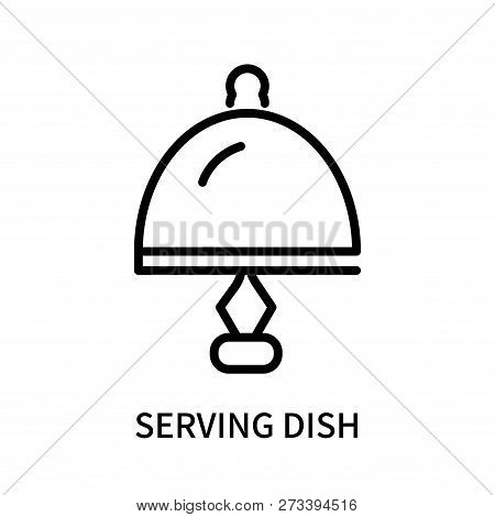 Serving Dish Icon Isolated On White Background. Serving Dish Icon Simple Sign. Serving Dish Icon Tre