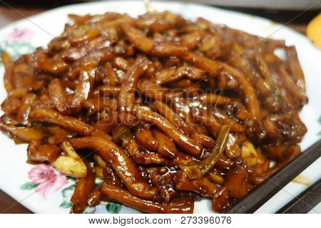 Hokkien Mee Noodles In Malaysia Style. Fried Noodle.