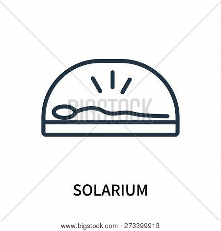 Solarium Icon Isolated On White Background. Solarium Icon Simple Sign. Solarium Icon Trendy And Mode