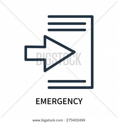 Emergency Icon Isolated On White Background. Emergency Icon Simple Sign. Emergency Icon Trendy And M