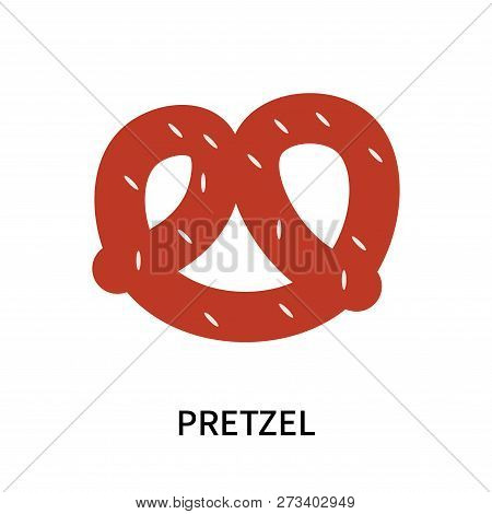 Pretzel Icon Isolated On White Background. Pretzel Icon Simple Sign. Pretzel Icon Trendy And Modern 