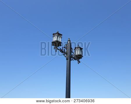 At The Blue Ansich The Street Lamps