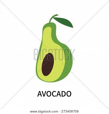 Avocado Icon Isolated On White Background. Avocado Icon Simple Sign. Avocado Icon Trendy And Modern 