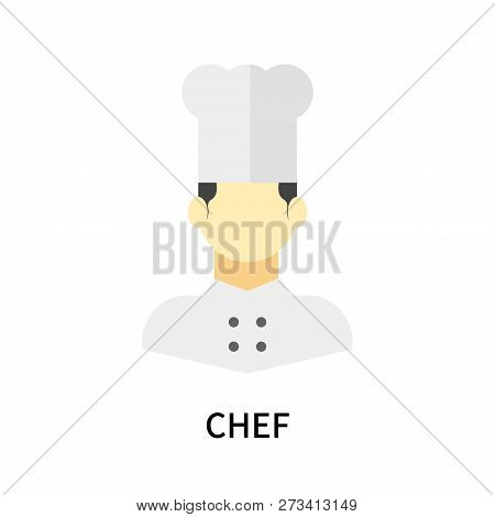 Chef Icon Isolated On White Background. Chef Icon Simple Sign. Chef Icon Trendy And Modern Symbol Fo