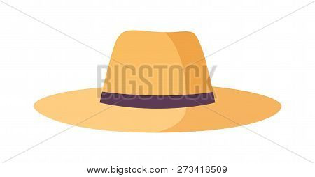 Gardener, Farmer Or Agricultural Worker Straw Hats Isolated On White Background. Woven Headdress, He