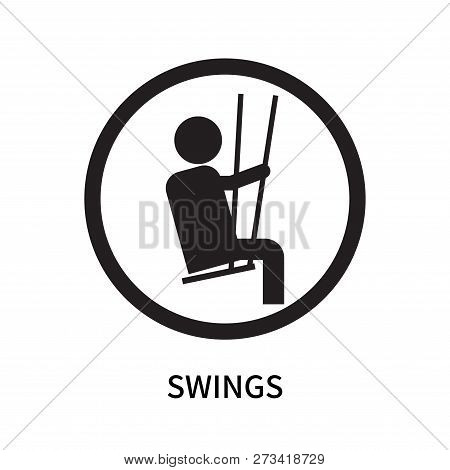 Swings Icon Isolated On White Background. Swings Icon Simple Sign. Swings Icon Trendy And Modern Sym