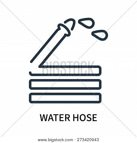 Water Hose Icon Isolated On White Background. Water Hose Icon Simple Sign. Water Hose Icon Trendy An