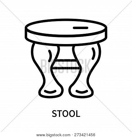 Stool Icon Isolated On White Background. Stool Icon Simple Sign. Stool Icon Trendy And Modern Symbol