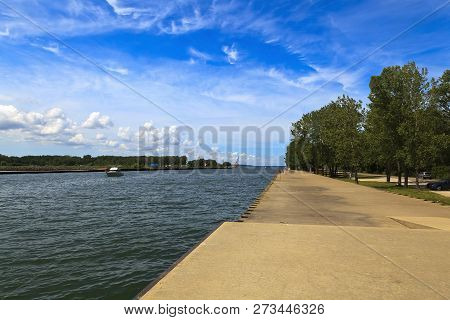 Lake Erie And Presque Isle Bay At Erie Pennsylvania