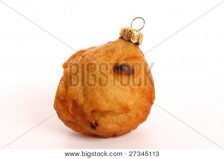 Oliebol som Christmas bold