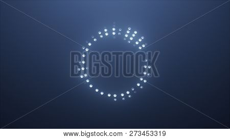3d Render Blue Dj High-tech Led Equalizer
