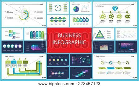 Business Inforgraphic Design Set For Management Concept. Can Be Used For Business Project, Annual Re