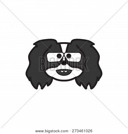 Pekingese, Emoji, Botanist Multicolored Icon. Signs And Symbols Icon Can Be Used For Web, Logo, Mobi