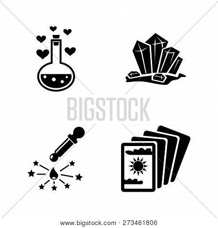Magic Spell, Wizard. Simple Related Vector Icons Set For Video, Mobile Apps, Web Sites, Print Projec