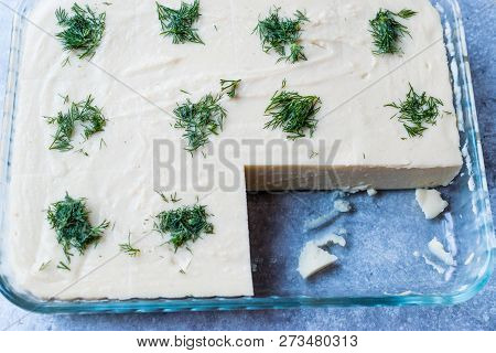 Turkish Appetizer Fava With Dill And Olive Oil / Dry Bean Puree / Split Peas.