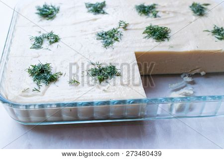 Turkish Appetizer Fava With Dill And Olive Oil / Dry Bean Puree / Split Peas.