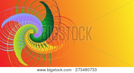Abstract Image, Different Colors In The Pattern
