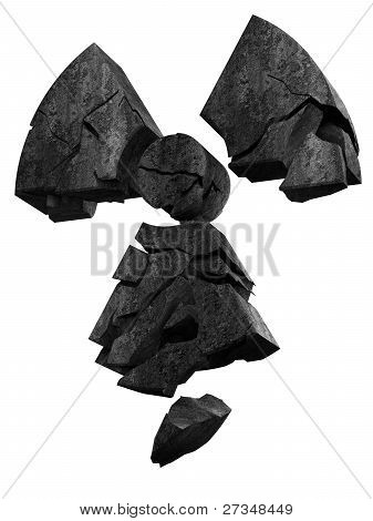 kollapsande radioaktivitet symbol