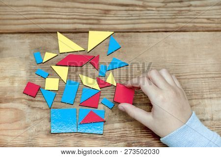 Tangam-educational Game For Children With Colorful Figures.