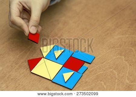 Tangam - Educational Game For Children With Colorful Figures.